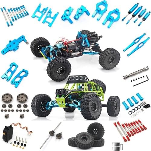 Wltoys 12428 12423 RC Car Complete Upgrade Metal Parts Kits RC truck Front Rear Differential Gear 12428-0004/0005/0006