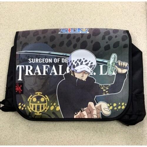 Japan anime ONE PIECE Shoulder Messenger Bag leather pu Student Schoolbag book bag Package