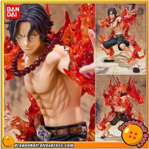 Japan Anime "ONE PIECE" Original Bandai Tamashii Nations Figuarts Zero Collection Figure - Portgas D. Ace (Battle Ver.)
