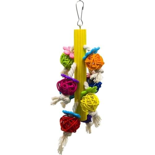 Bird Chew Toy Parrot Macaw African Greys Budgies Parakeet Cockatoo Cockatiels Conure Lovebirds Cage Toy - Random Color