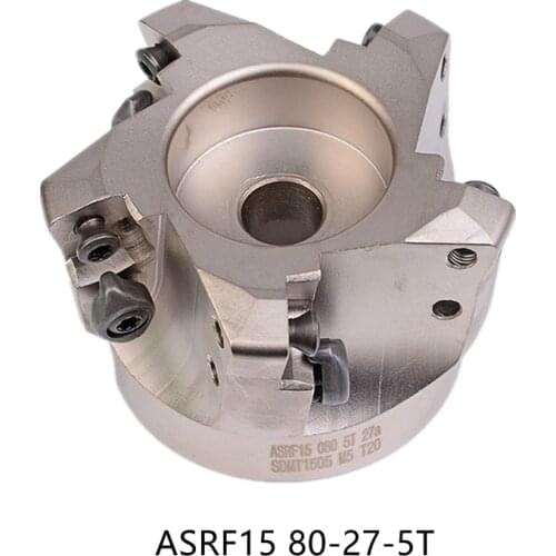 1pc ASRF15-80-27-5T high feedrate Indexable face mill ASRF15MM face milling cutter