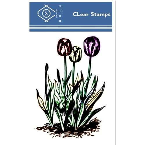 7 desgins Flower series 6.5x9cm Transparent Clear stamp Silicone Stamp/Seal DIY scrapbooking/photo album Easter stamp sheets