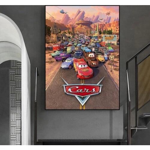 Disney Animation Canvas Painting Cars Posters and Prints Abstract Graffiti Art Wall Pictures for Living Room Home Decor Unframed
