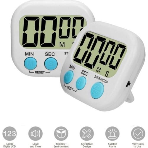 Digital Screen Kitchen Timer With Magnetic Backing Stand Loud Alarm Lcd Display Digital Timer for Cooking Baking Sports Games