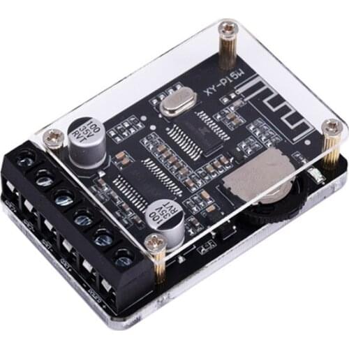 10W/15W/20W Digital Audio Bluetooth 5.0 Stereo Amplifier with Case DC12-24V Dual Channel Small Stereo Amp