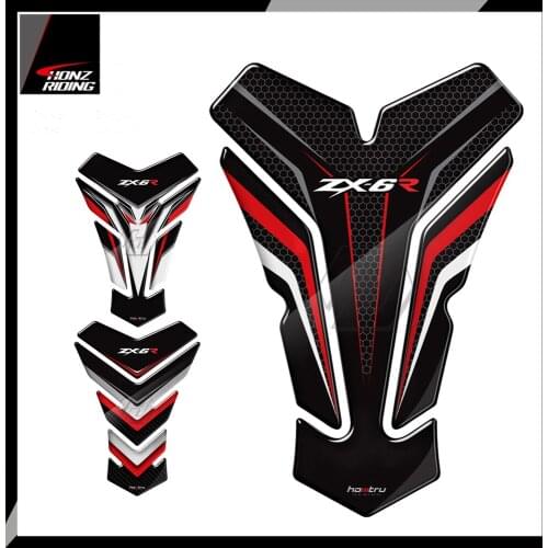 For Kawasaki ZX6R ZX-6R 636 3D Resin Motorcycle Tank Pad Protector Sticker