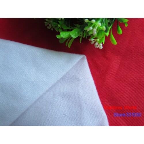 9260# White Color Loop Fleece fabric can stick by Magic tape/DIY sewing Stuffed toys sofa material velboa velvet(5 meters/lot)