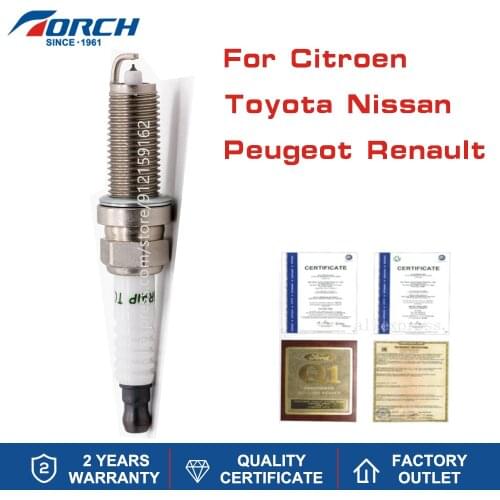TORCH Iridium&Platinum spark plug LD6RAIP Replacement for Denso IXEH20TT Denso 267700-5810 NGK PLZKAR6A-11 for VR6NE