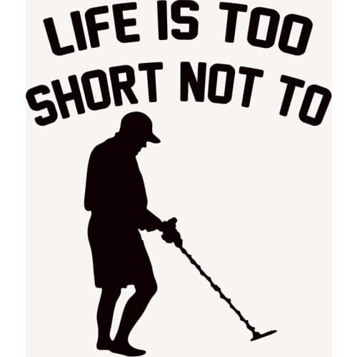 Hot Sale Metal Detector Treasure Hunt Car Window Sticker Truck Bumper SUV Door Vinyl Decal 9 Colors