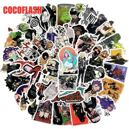 HOT 10/50Pcs/set Dorohedoro Anime Cute Decals Guitar Fridge Bicycle Stickers Gifts For Children To Laptop Suitcase