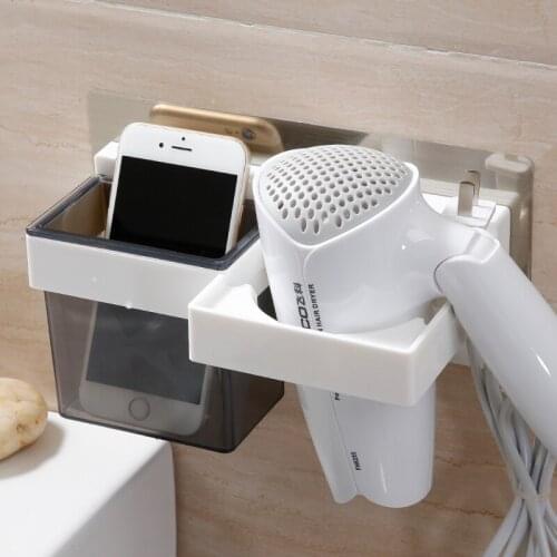 HS040 Multi-function Magic traceless sticking rack for hair dryer storage rack 22*11.3*12.6cm