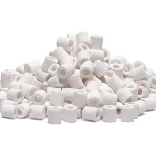 250g/500g Ceramic Biochemical Rings Bacteria House Fish Tank Pond Filter Media Aquarium Accessories In External Internal Filter