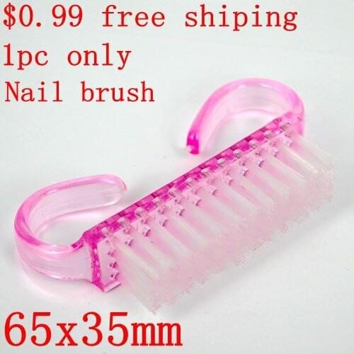 Hot sale high quality 1pc 65x35mm nail brush nail art design nylon hair use for dust brush of fingers