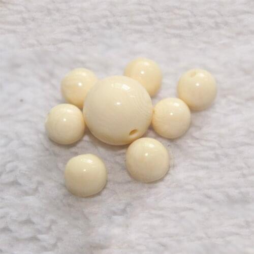 6/8/10/12mm Round Imitation ivory beads White pearls for crafts DIY Wedding Bracele Bouquet Decoration Jewelry Finding Accessory