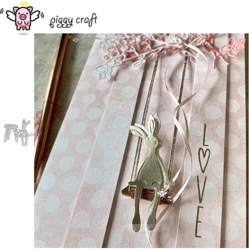 Piggy Craft metal cutting dies cut die mold Bench rabbit decoration Scrapbook paper craft knife mould blade punch stencils dies