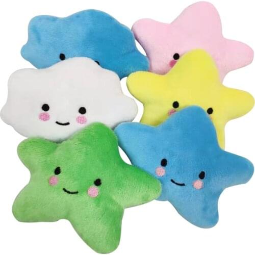 Soft Fleece Chew Pet Dog Toys Cute Squeaky Puppy Toy Small Dogs stars Shape Dog Accessories