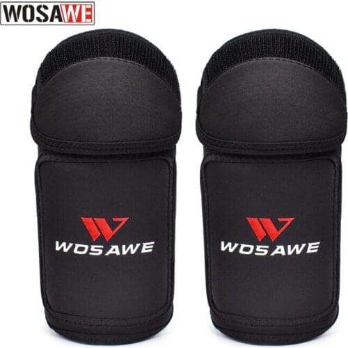 WOSAWE Soft Protection Kid Motorcycle Elbow Pads Motocross Off Road Safety Elbow Brace Support MTB Ski Sports Protector Kits Set