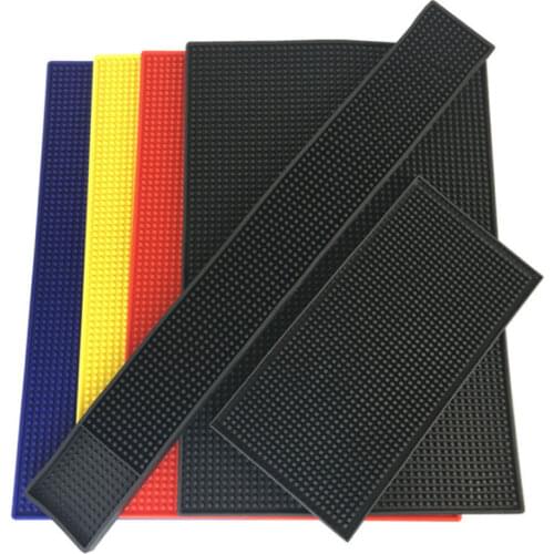 Non-slip Rubber Bar Mat Bar Runner Glass Drip Tray Beer Drink Rail Bars Service Mat-30
