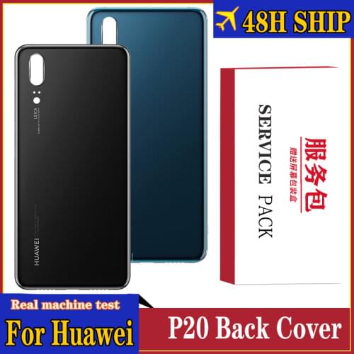 Original Battery Cover for Huawei P20 Glass Back housing Replacement Repair Parts Apply to Huawei P20 Rear Door