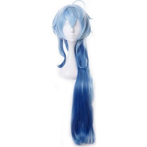 Game Genshin Impact Cosplay Ganyu Wig Genshin Impact Gan Yu Halloween Cosplay Hair