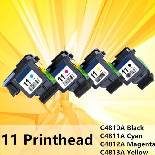 For HP 11 C4810A C4811A C4812A C4813A Printhead Print head 1000 1100 1200 2200 2280 2300 2600 2800 CP1700 100 500 9100 9120 K850