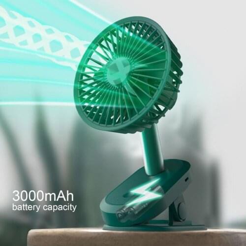 3000mAh USB Fan with Clip Fragrance Therapy Portable Desk Small Electric Fan Electric Handheld Pocket Fan Summer Gifts