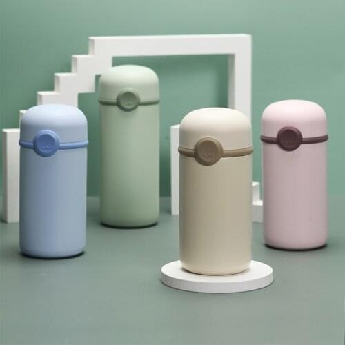 260/320ml Simple And Cute Envelope Thermos Mug Travel Home Portable Hot Water Tea Cup Large Coffee Stainless Steel Thermos Mug