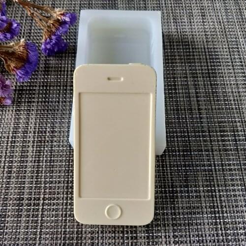 QT0164 PRZY Silicone Mold Mobile Phone Model Soap Mould Handmade Soap Making Molds Candle Silicone Mold Resin Clay Moulds