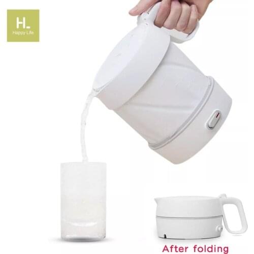 HL 600W /1L Folding Electric Kettle Handheld Instant Heating Electric Water Kettle Auto Power-off Protection Wired Kettle