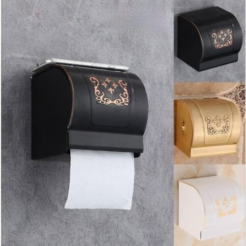 Toilet Paper Holder Wall Mounted Waterproof Roll Paper Tissue Box Bathroom towel rack toilet paper rack tissue box