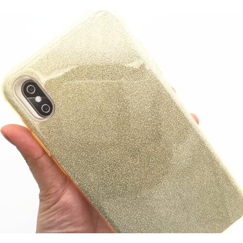VNSTRIP Luxury Flake TPU+Glitter Paper+PC Phone Case For iPhone X Anti-shock Protective Case Shell Bling Case for iPhone678 XR