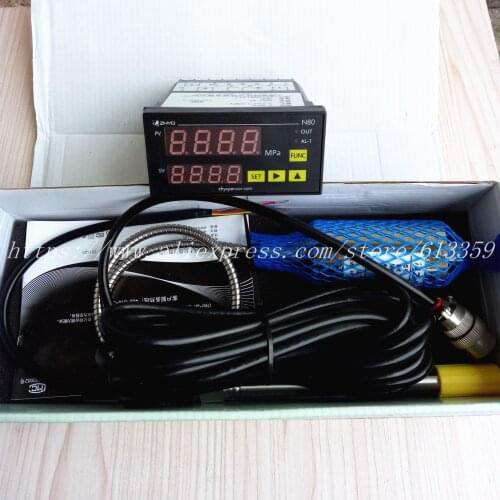 ZHYQ PT124G-123 50Mpa M12x1.5 High Accuracy Flexible Melt Pressure Transducer 6 Pins Output 3.33 mV/V & Indicator N80