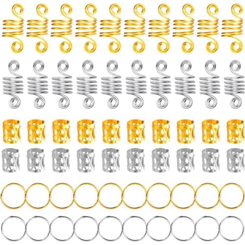 60pieces Metal Hairstyle Hairpin Dirty Braid Hair Ornaments Girl Charm Hair Tools Makeup & Beauty Wedding Hip-Hop Accessories