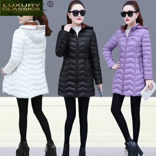 Plus Size Winter Female Jacket Women Puffer Down Cotton Parkas Woman Clothing 2021 Thick Warm Womens Coat Hooded Hiver