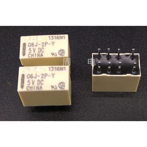 10PCS 8ins G6J-2P-Y-5VDC G6J-2P-Y-12VDC G6J-2P-Y-24VDC G6J-2P-Y 5V 12V 24V Relay