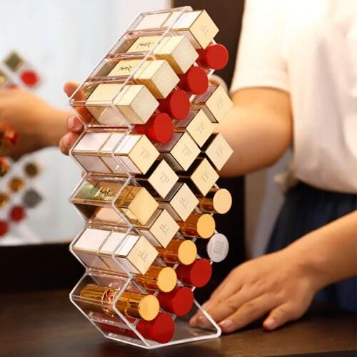 28 Grids Acrylic Makeup Organizer Storage Box Cosmetic Lipstick Jewelry Box Case Holder Display Stand Make Up Organizer