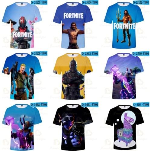 Battle Fortnite Victory Royale Game 3d Tshirt Boys Girls Tops T-shirt Teen Clothes Shoot Hero Childrens Wear Kids T-shirt