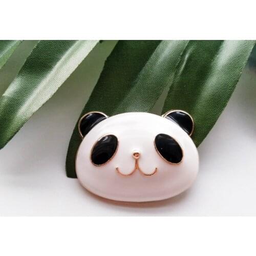5pcs/lot One-Hole Lovely Panda Buttons Sewing-On Metal Button For Clothes Fashion Craft For DIY Decoration 35 *26mm High Quality