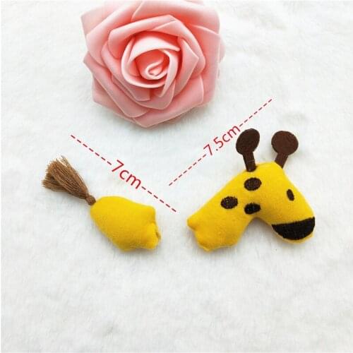 8 Set Plush Lovely Horse Donkey Patches Appliques For Hair Clip Accessories And Fabric Bag Decoration