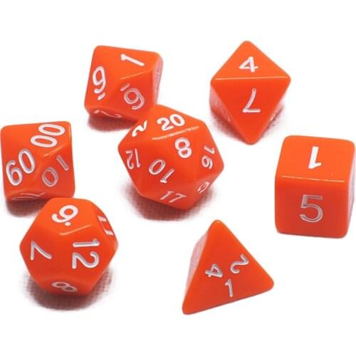 7pcs Promotion 2-color Dice Set with Nebula effect poker d&d d4,d6,d8,d10,d%,d12,d20 Polyhedral Dice, rpg game dice with opp bag