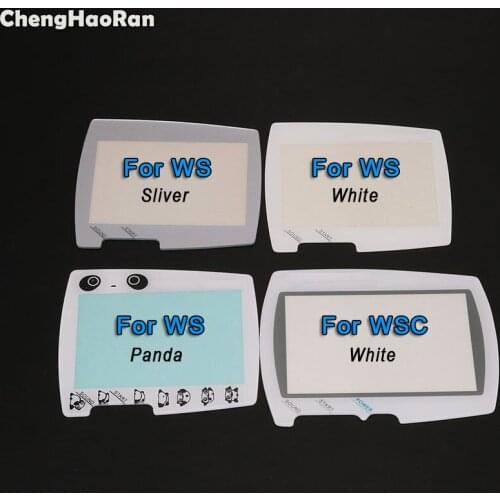 ChengHaoRan Silver White Lens Replacement For BANDAI Wonder Swan Color Crystal For WSC WS Screen Lens Protector