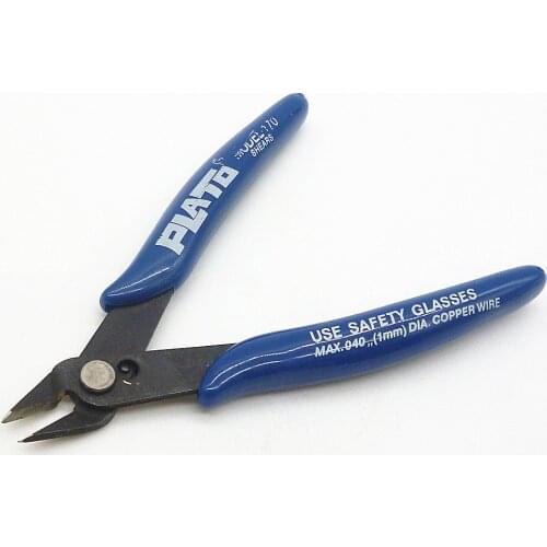 Electrical Wire Cable Cutters Cutting Side Snips Flush Pliers Hand Tools Steel Alloy Jaw Pvc Anti-slip Handle Cutting Plier
