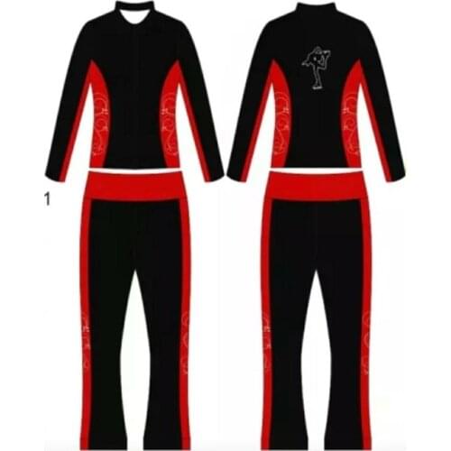 Custom figure skating suit jacket and trousers female athletes train skating pants children girls boys adults
