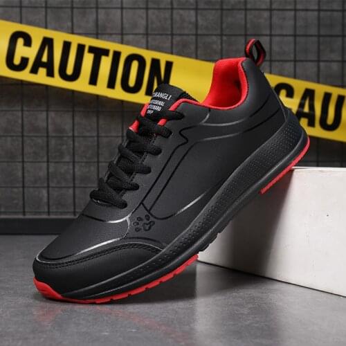 New Men Running Shoes Breathable Outdoor Sports Shoes Lightweight pu Sneakers for man Comfortable Athletic Training Footwear