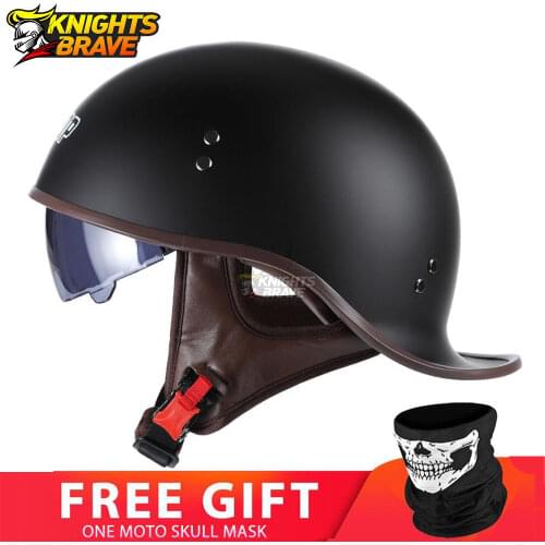 Retro Vintage Casco Moto Unisex Motorcycle Helmet Open Face Scooter Biker Motorbike Racing Riding Helmet Casco Vintage Helmet