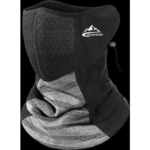 WALK FISH Men Winter Thermal Fleece Bandana Neck Warm Gaiter Sport Face Ear Cover Half Mask Hiking Ski Cycling Scarf