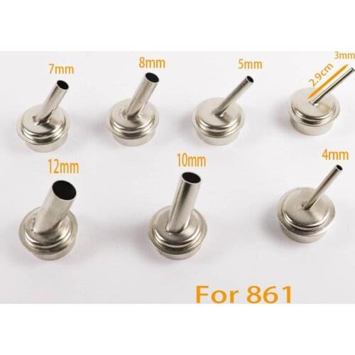 861D air gun hot air gun nozzle 3/5/7/8 /10/12mm 45 degree inclined nozzle air nozzle