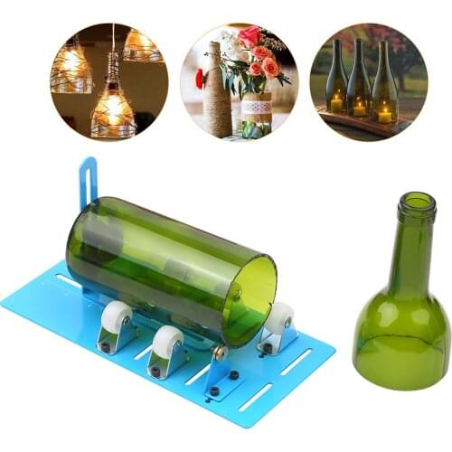Upgrade Glass Bottle Cutter Bottle Cutting DIY Machine for Cutting Wine Beer Liquor Whiskey Alcohol Round Bottles Tool Kit
