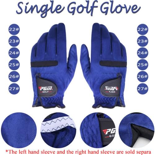 PGM 1PCS Men Right Left Hand Golf Gloves Sweat Absorbent Microfiber Cloth Soft Breathable Abrasion Anti-Slip Particles Gloves