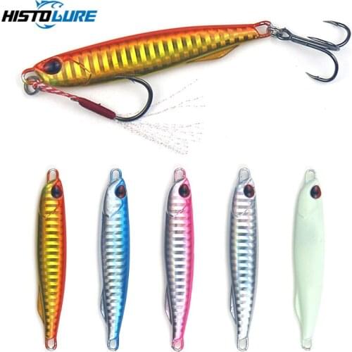 HISTOLURE 40g 60g jigging fishing lure spoon metal bait bass tuna lures jig minnow pesca tackle jerkbait